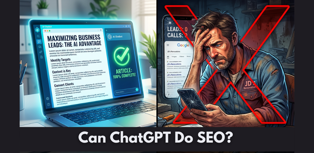 Image showing what AI generates vs how it actually ranks