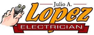 Logo from Julio Lopez Electrician for which I re-designed his website